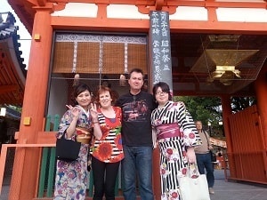 Patrick and Wendy at Gion, Kyoto